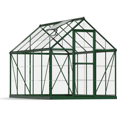 Canopia Harmony Invernadero De Jardín Policarbonato Transparente 306X185X208 cm Verde