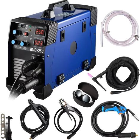 Saldatrice 3 in 1 MIG/MMA/TIG, design compatto, MIG250 (1/2)