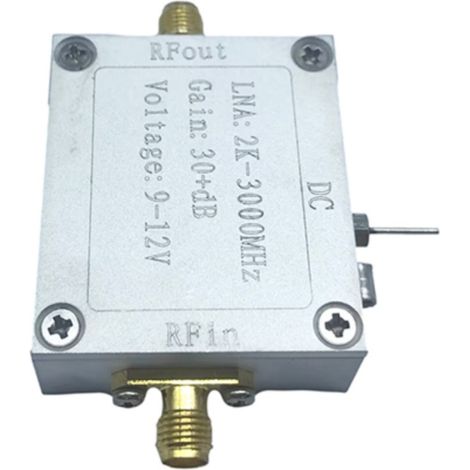 RF wideband amplifier, low noise amplifier (LNA), 2K-3000MHz, 32dB gain, low noise amplifier. (1/4)
