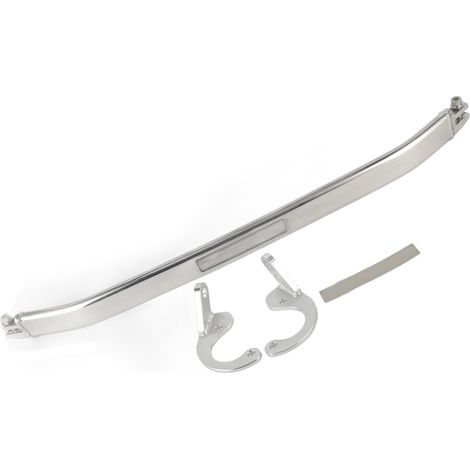Silberne obere vordere Verstärkungsstange für Honda Civic EG EK 92-00, Del Sol 93-97, Integra DC2 94-02 (1/5)