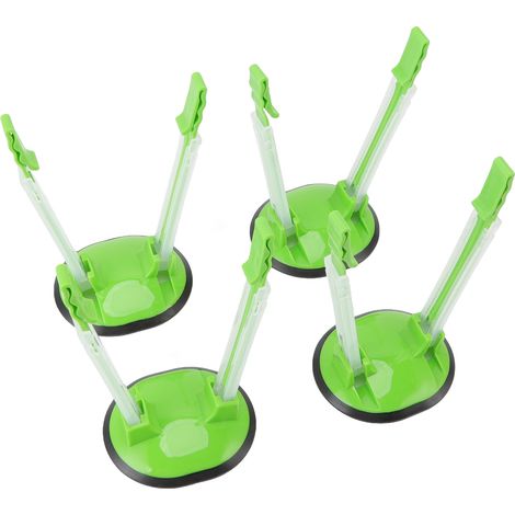 Support 4 Sachets Plastique, Porte-Sac Réfrigérateur Libre Main avec Base Anti-Dérapant pour Cuisine
