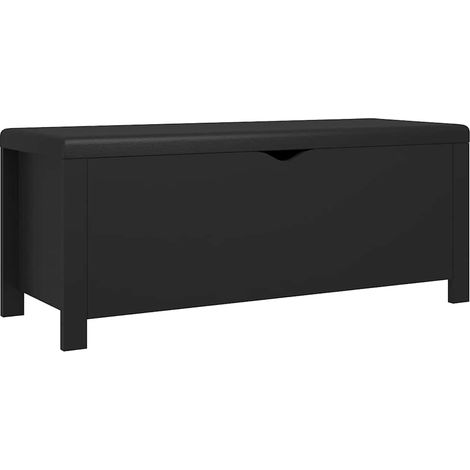 Storage Box with Cushion Black 105x40x45 cm vidaXL (1/5)