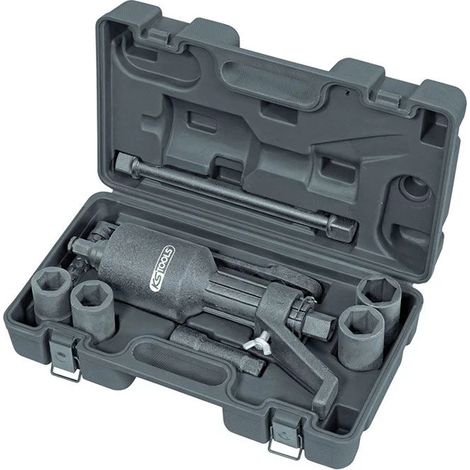 Kstools – Coffret démultiplicateur de force 1’’ 7 pièces – Douilles à chocs 27/30/32/33 – Rallonge 210mm – Couple max 3800Nm