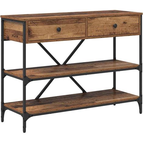 Maison Exclusive - Mesa Consola con cajón Marrón 100 x 34,5 x 75
