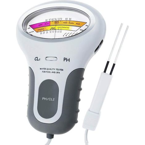 Analizador de calidad del agua, monitor digital portátil, medidor de pH del agua, kit de análisis de cloro para piscinas