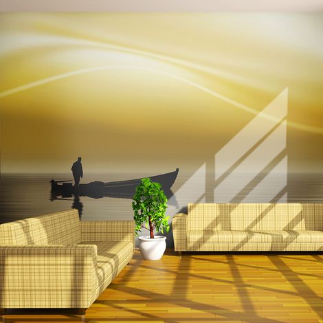 Fotomurale - Fishing at sunset - 350x270 (1/4)