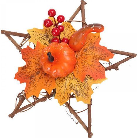 2 guirlandes décoratives d'Halloween style B étoile à cinq branches de 25 cm (1/5)