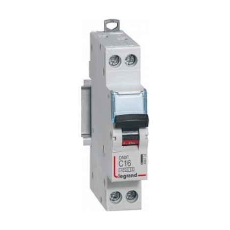 Legrand – Disjoncteur unipolaire 16A courbe C – Pouvoir de coupure 6kA – Connexion à vis – 1 module pour rail DIN