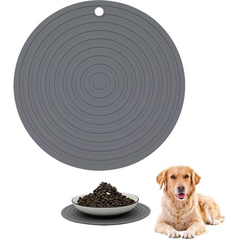 1 Pcs Tapis Gamelle Chien pour Chien Chat Tapis Portable en Silicone Set De Table en Silicone pour Animal Domestique Animal De Compagnie Alimentaire (1/5)
