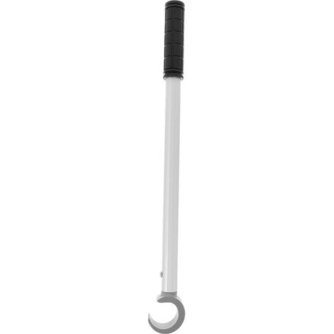 Barre D’Assistance pour Ouverture de Store C en Métal Gris 04 Mètre Crochet Tringle à Stores Robuste pour Fenêtres de Toit et Baies Outil D’Ouverture de Volet Roulant Pratique (1/5)