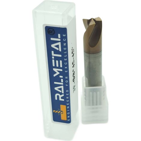 Alesatore per saldatura in metallo duro integrale 60 HRC TiSiN Widia - Weldon (1/4)