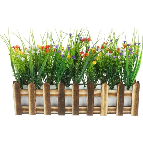 Set de Fleurs de Gypsophile Artificielles Toucher Réaliste avec Décor Floral Éclatant en Bois et Plastique, pour Fêtes et Décoration Intérieure Couleur Aléatoire (1/5)