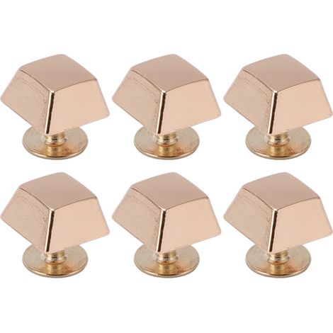 Lot de 30 rivets à vis de 12 mm, forme trapézoïdale carrée, couleur vive, haute résistance, pour pieds de sac à main ou ceintures, dorés. (1/5)