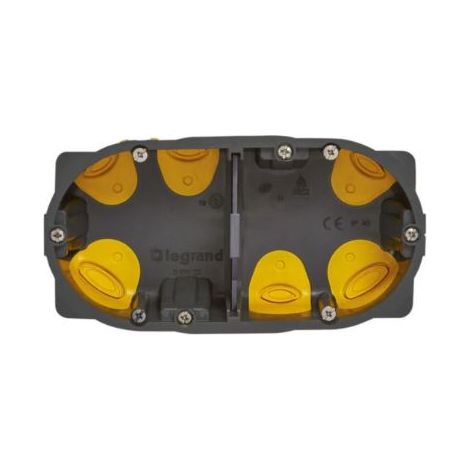 Legrand - Boîte d'encastrement 2 postes Écobatibox - Profondeur 40mm