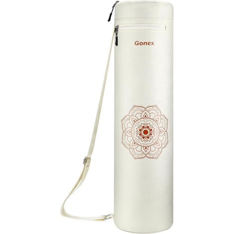 Yogatasche Yogamatte Reißverschluss Schultergurt Beige Stechapfel (1/5)