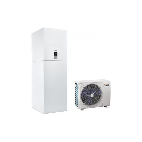 Pompa Di Calore Splittata Reversibile Aria-Acqua Inverter Ferroli OMNIA ST 3.2 16 Sistema con Integrazione Elettrica R-32 Monofase con Comando Incluso