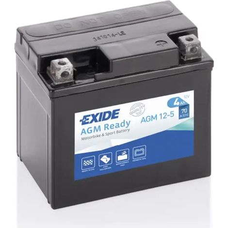 Batería De Moto Exide AGM12-5 (12V 5Ah)