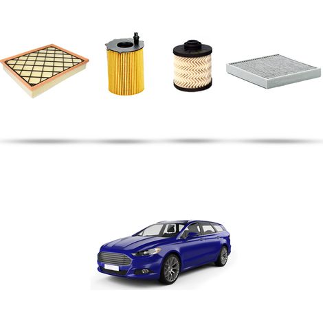Kit tagliando 4 filtri compatibile con Ford Mondeo V 1.5 Tdci 88kw dal 2015 (1/5)