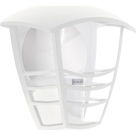 Aplique TERVA IP44 1xE27 L.19xAn.13,5xAl.19,5cm Blanco (1/2)