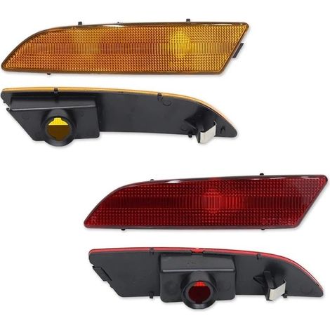 LED Voiture Feu Arrière Côté Coques Boîtier Position Latéral Pare-chocs Avant Arrière Voiture Pour Chrysler Pour Crossfire 2004-2008 Clignotant Sans Ampoule(4PC Front Rear-) (1/5)