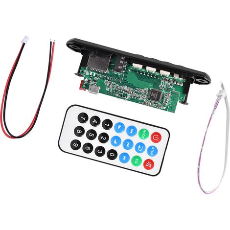 Carte décodeur MP3 WMA, module audio sans fil Bluetooth, port TF, radio FM, kit mains libres (1/5)