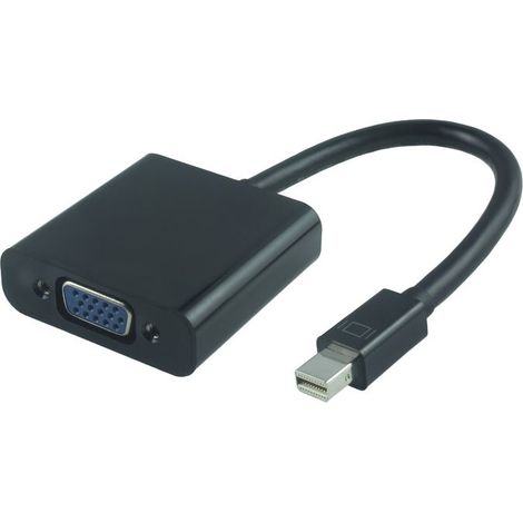 MicroConnect Mini DisplayPort-VGA Macho-Hembra Negro