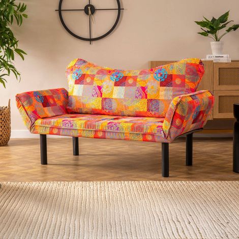 Sofá Cama 2 Plazas Hone, Con Almacenaje, Reclinable, Con Reposabrazos, 150x65 cm Multicolor (1/5)