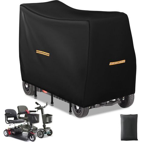 Housse imperméable pour scooter électrique 420D, 3-4 roues, avec bandes réfléchissantes (1/5)