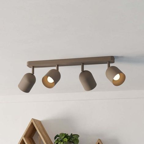 [GEBRAUCHT] B-Ware Eglo Deckenstrahler Tilston 4-flammig LED dimmbar Stahl beige 58cm 8x20,6cm (1/2)