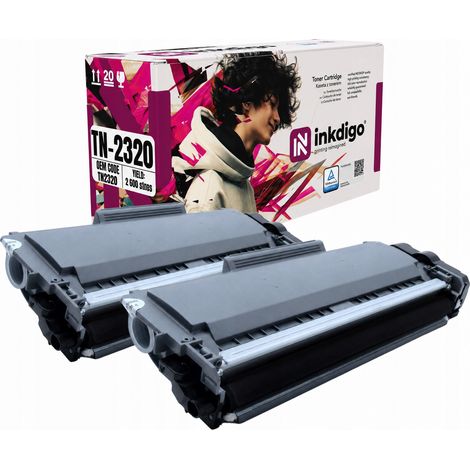 Inkdigo Toner TN2320 kompatibel mit Brother DCP-L2500D, HL-L2300D und HL-L2360DN, TÜV-zertifiziert (1/5)