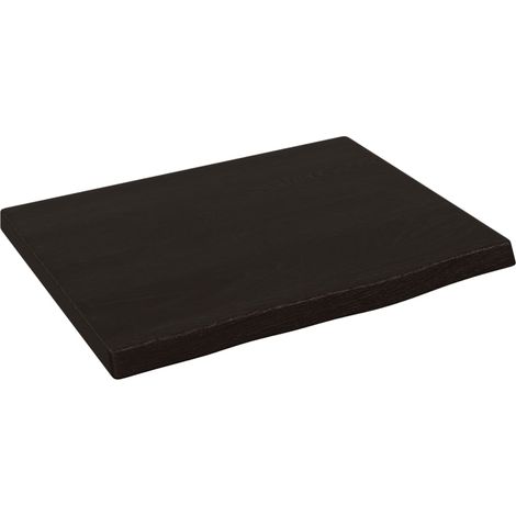 Étagère murale,Étagère flottante marron foncé 40x30x2 cm bois chêne massif traité CFW89864 (1/5)