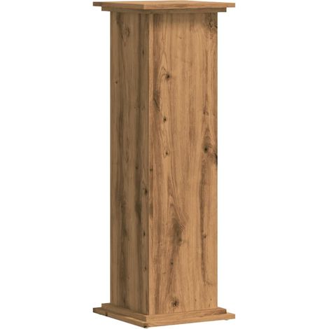 Soporte para plantas y flores 33 x 33 x 100 cm madera contrachapada marrón 020045138