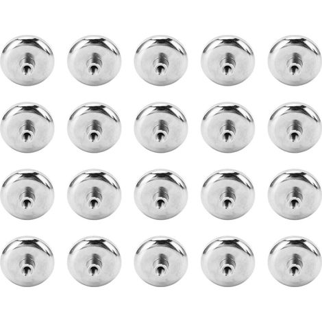20 Stück Neodym-Magnetfuß, superstark, robust, runde Becher für Küche, Bastelbedarf, Heimwerkerbedarf, Halterung für Werkzeuge, Aufhängung, 21 kg (1/5)