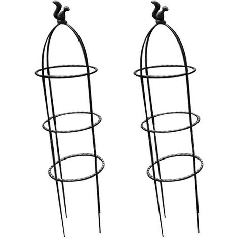 Treillis obélisque pour plantes grimpantes, treillis de jardin 2 pièces (C)-- (1/5)