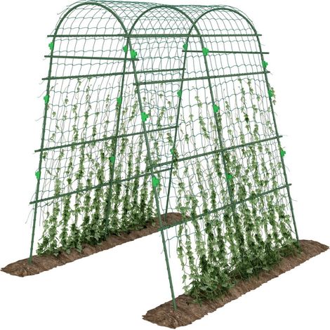 Grande Arche d'Escalade pour Plantes, Filet de Protection pour Oiseaux, Montage Facile, Métal, 144 x 167 x 206 cm (1/5)