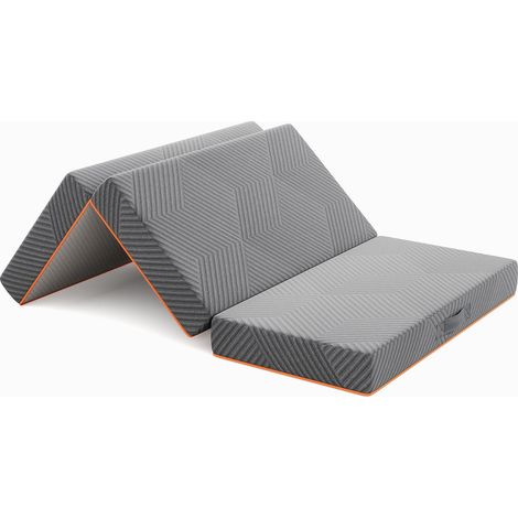 Matelas Pliable 140x190x15cm Mousse Mémoire Gel Lit d’Appoint (1/5)