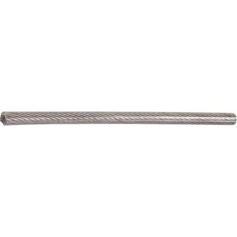 Câble souple 7x7 gainé transparent Ø1/1.5 inox A4