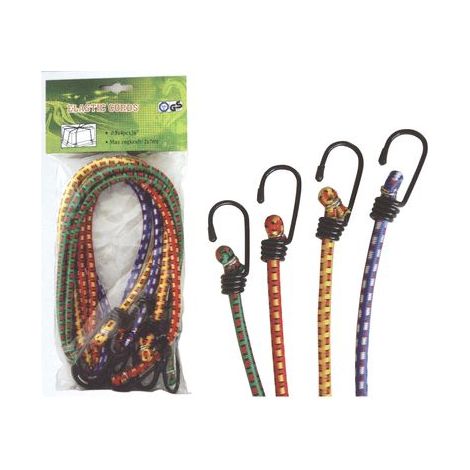 Gummispanner Strend Pro LB345, 8 mm, 4x 100 cm, mit Stahlhaken, Traglast 7 kg