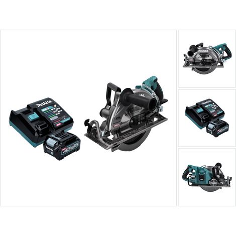 Makita RS 002 GD1 Sierra circular sin cable 40 V máx. 260 mm sin escobillas + 1x batería recargable 2,5 Ah + cargador (1/5)