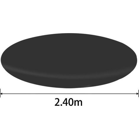 Couverture de protection, Couverture de piscine à réglage rapide pour empêcher la saleté et les débris de s'accumuler dans la piscine, Couverture 4 saisons pour piscine hors sol ronde diamètre 457 cm- (1/5)