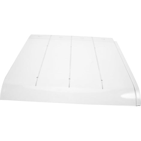 Auvent de Fenêtre Transparent PC à Bord Plat, Résistant aux Chocs 1 Pièce, Extensible par Connexion de Plusieurs Unités, Protège Boîtes aux Lettres et Caméras Extérieures (1/5)