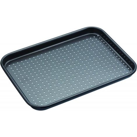Plaque De Cuisson - Acier Perforé - Antiadhésif Sans PTFE Ni PFOA - Pour Four - 24 cm x 18 cm
