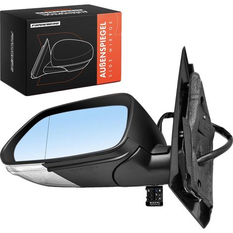 Miroir extérieur, verre asphérique, position d'installation gauche, mode de fonctionnement électrique, 5 contacts de connecteur, compatible avec SEAT SKODA VAG (1/5)