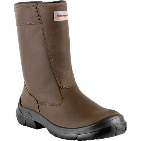 Honeywell – Bottes de sécurité Bacou Silvex S3 – Cuir pleine fleur hydrofuge – Semelles anti-perforation acier – Isolation froid HI CI (1/2)