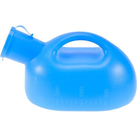 Tragbares 2-Liter-Urinal für Männer mit geruchsdichtem Deckel, ergonomischem Griff, leichtem PE-Material für Reisen, Outdoor-Aktivitäten und Notfälle (1/5)