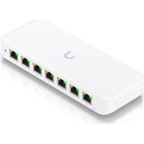 Conmutador Ubiquiti UniFi Ultra de 210 W y 8 puertos, capa 2, PoE+