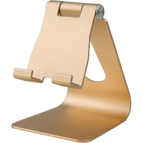 1 support de téléphone, réglable, en alliage d'aluminium, pour bureau cuisine table de chevet (1/5)