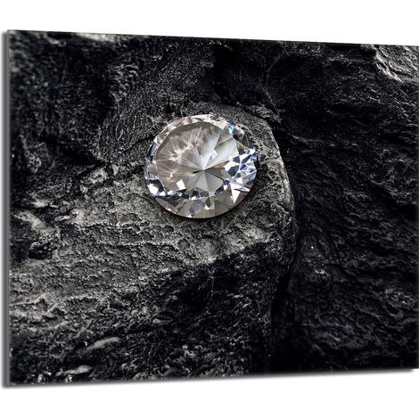 Placa protectora de vidrio para estufa 60x52 Diamante (1/5)