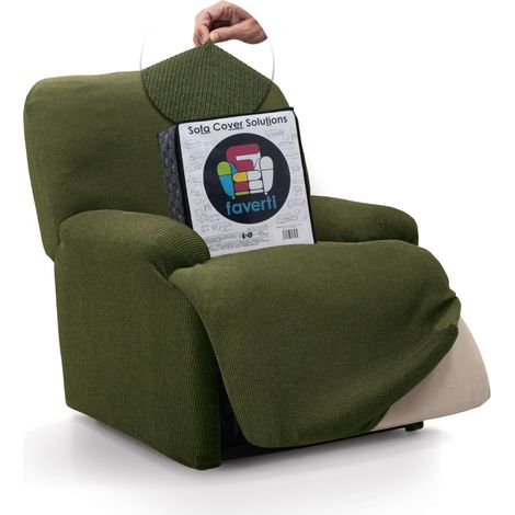 Housse élastique pour Fauteuil Relax Pieds Ensemble inclinable de 70 à 90 cm Modèle Reale Pelouse Housse de Fauteuil Rabattable Universelle Protecteur Tissu Jacquard (1/5)