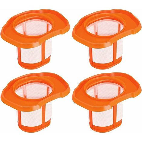 Lot de 4 filtres de rechange HHVKF10 compatibles avec l'aspirateur à main Black + Decker, pour les modèles HHVK320J10, HHVK515J00FF, HHVK515JP07 (1/5)